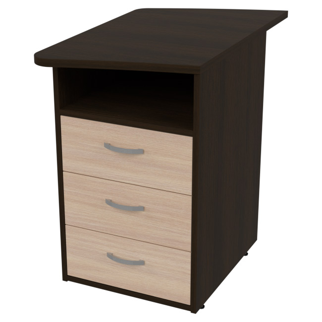 Приставная тумба ТРК-18Л «Оптима 32+» Венге+Дуб Молочный