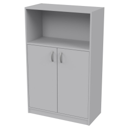 Офисный шкаф СБ-63 цвет Светло-серый 77/37/123 см