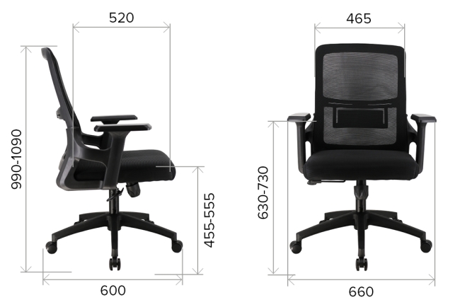 Кресло Everprof EP-520 Black Сетка Черный