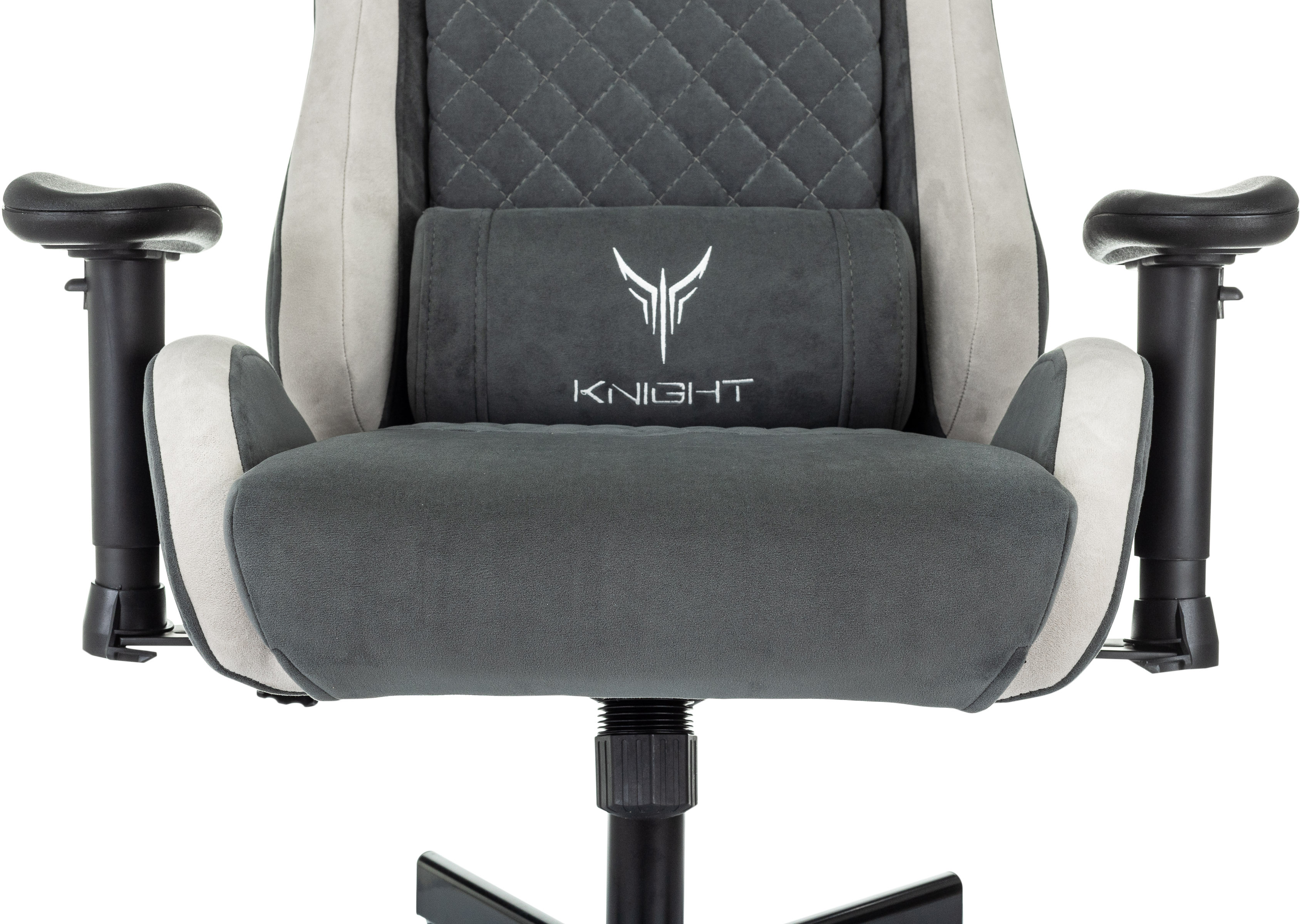 Кресло игровое Knight Regal Fabric серый/светло-серый