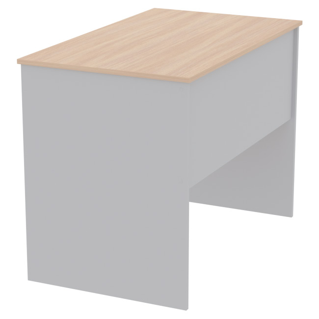 Офисный стол СТ-1 цвет Серый+Дуб 100/60/75,4 см