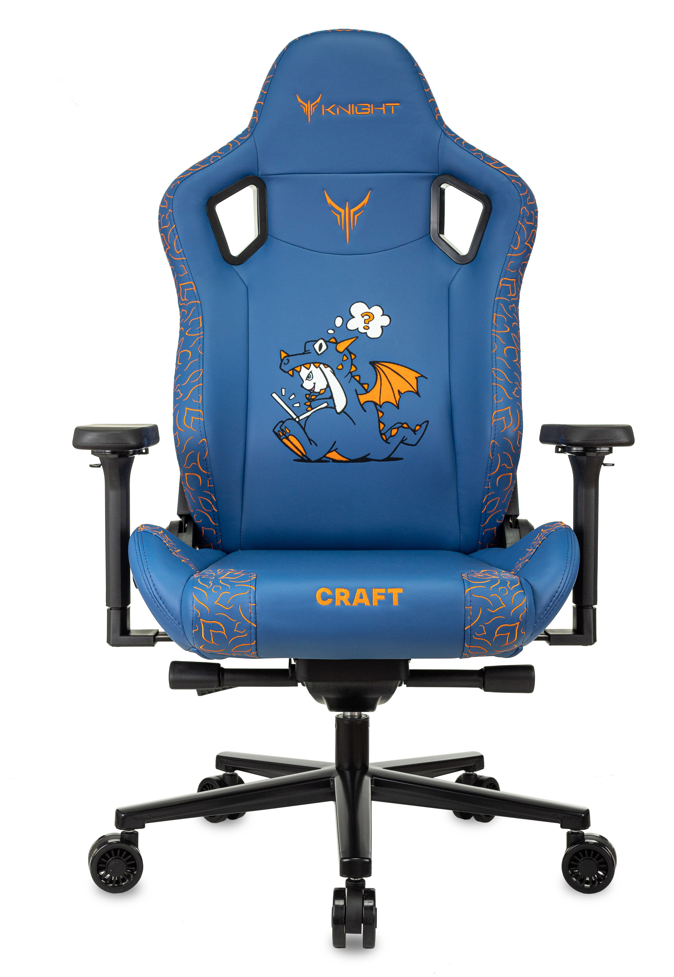 Кресло игровое Knight Craft Dragon синий