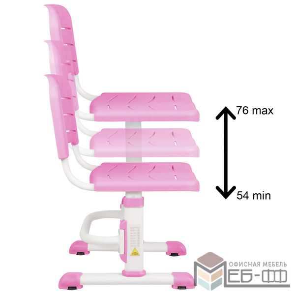 Парта трансформер со стулом Капризун T7-pink