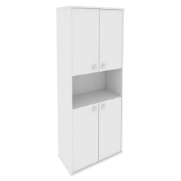 Шкаф высокий широкий Л.СТ-1.5 Белый