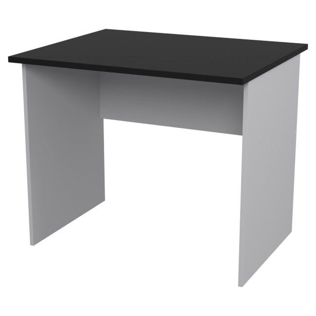 Офисный стол СТ-8 цвет Серый-Черный 90/73/76 см