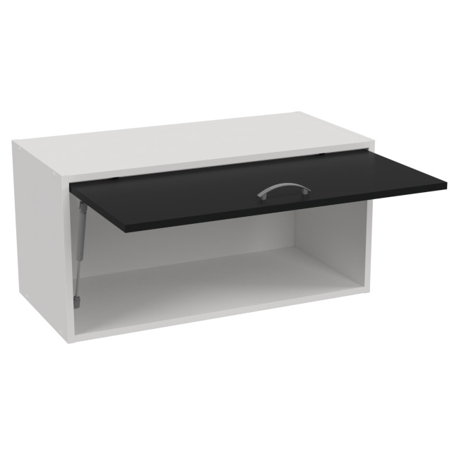 Антресоль АН-03 Белый + Черный 77/37/38