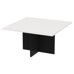 Журнальный стол СТК-15 цвет Черный + Белый 80/80/43 см