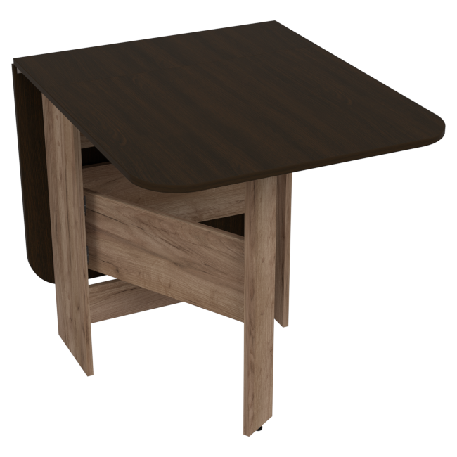 Стол-книжка СТО-140 цвет Дуб Крафт+Венге 250/1400/670/751