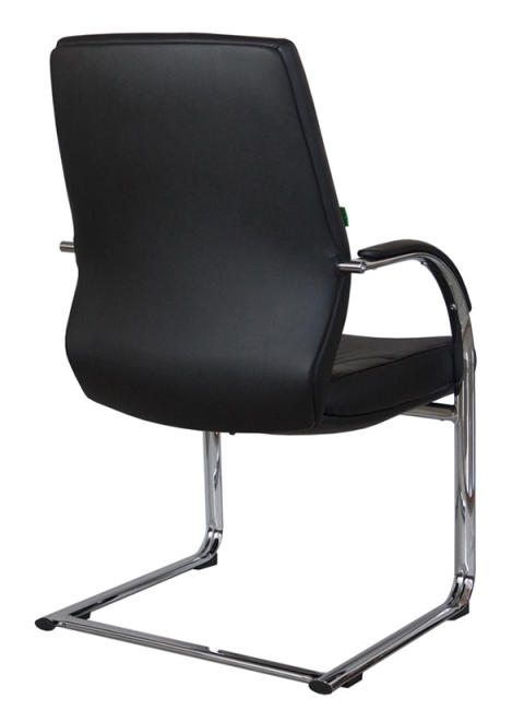 Конференц-кресло из кожи RIVA C1815 Черное