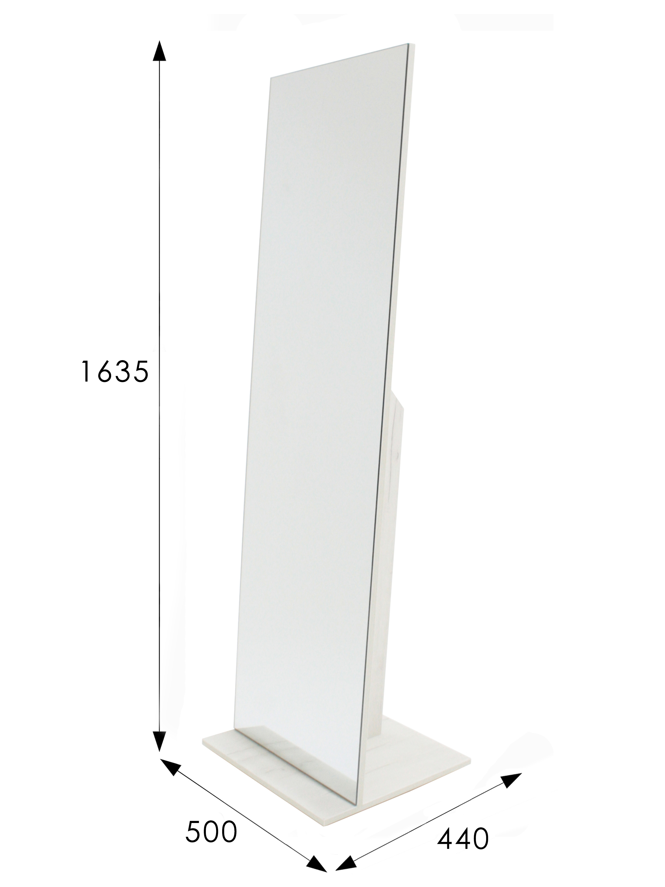 Зеркало напольное Стелла 2 дуб крафт белый