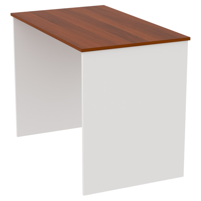 Офисный стол СТ-1 цвет Белый+Орех 100/60/75,4 см