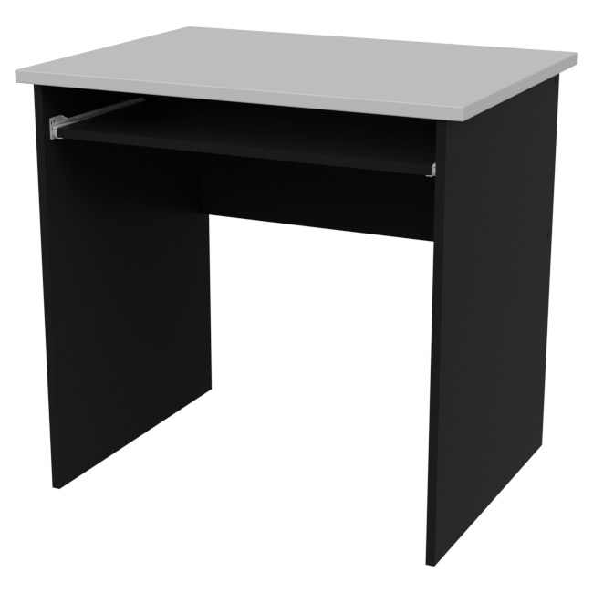 Компьютерный стол СК-27 цвет Черный+Серый 80/60/76 см