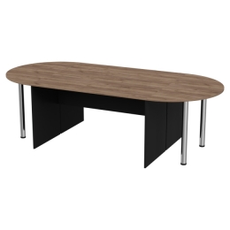 Стол для переговоров составной 260/120 Черный + Дуб Крафт 260/120/76 см