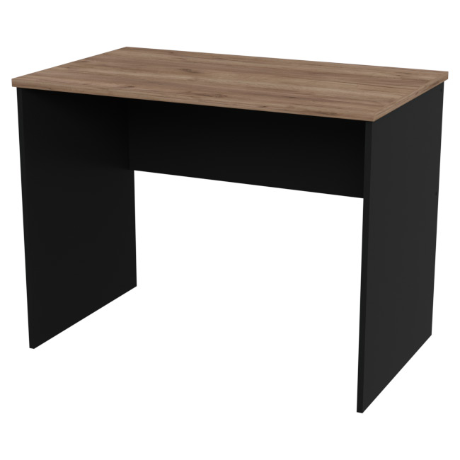 Офисный стол СТ-45 цвет Черный + Дуб Крафт 100/60/76 см