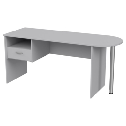Стол с приставкой КП-1 цвет Светло-серый