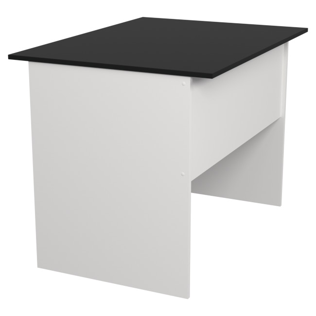 Стол для офиса СТ-2 цвет Белый + Черный 100/73/75,4 см