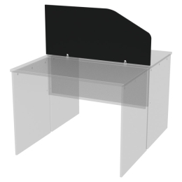 Перегородка для столов Э-49 цвет Черный 100/25-45