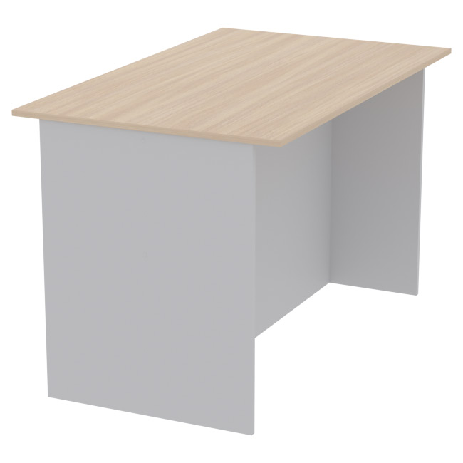 Переговорный стол  СТСЦ-4 цвет Серый+Дуб Молочный 120/73/75,4 см