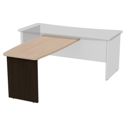 Брифинг-приставка Б-14 цвет Венге/Дуб Молочный140/70 см Венге