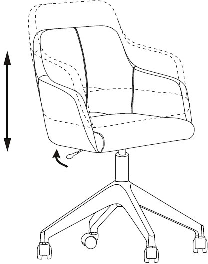 Кресло Бюрократ CH-380GL коричневый