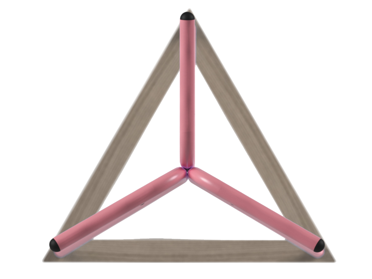 Вешалка напольная Галилео 213 розовый/шимо