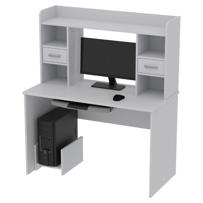 Компьютерный стол КП-СК-7 цвет Серый 120/60/141