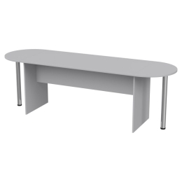 Стол для переговоров овальный 240/73 240/73/76 Серый