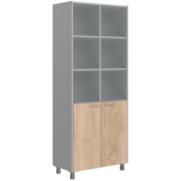 Шкаф комбинированный Offix-NEW OHC-87.2 Дуб Сонома 88*45*215 см