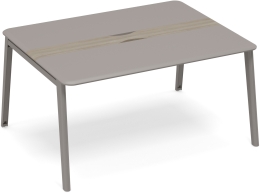 Стол для переговоров с кабель-каналом Мокко-Вяз METAL ТМ М1 155 МП/ВЛ 160/124/75,6