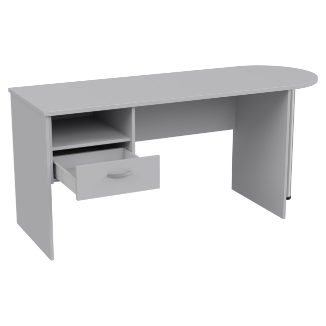 Стол с приставкой КП-1 цвет Светло-серый