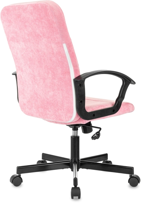 Офисное кресло Бюрократ TRIEST FABRIC-VELV36 розовый