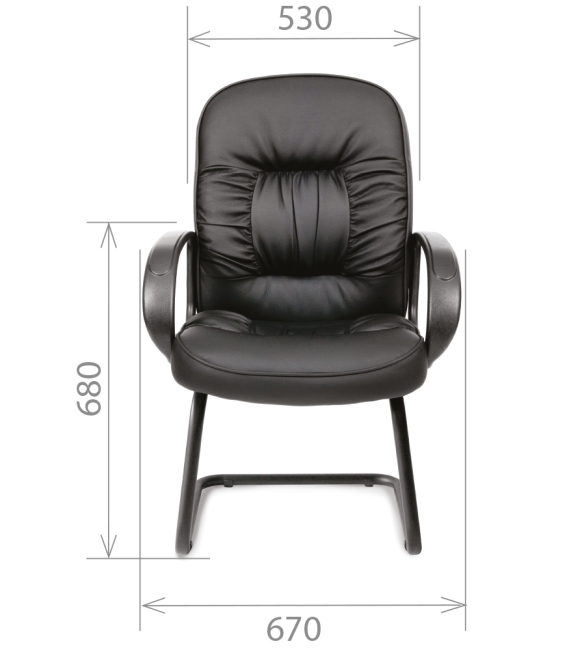 Кресло CHAIRMAN 416 V черный матовый
