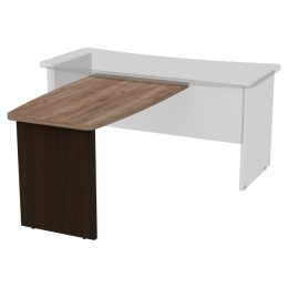 Брифинг-приставка Б-12 цвет Венге+Дуб крафт 120/70 см