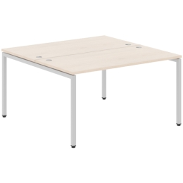Стол офисный двойной XTEN-S XWST 1414 Алюминий Бук Тиара