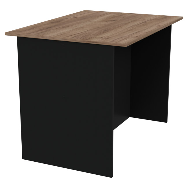 Переговорный стол СТСЦ-2 цвет Черный + Дуб Крафт 100/73/75,4 см