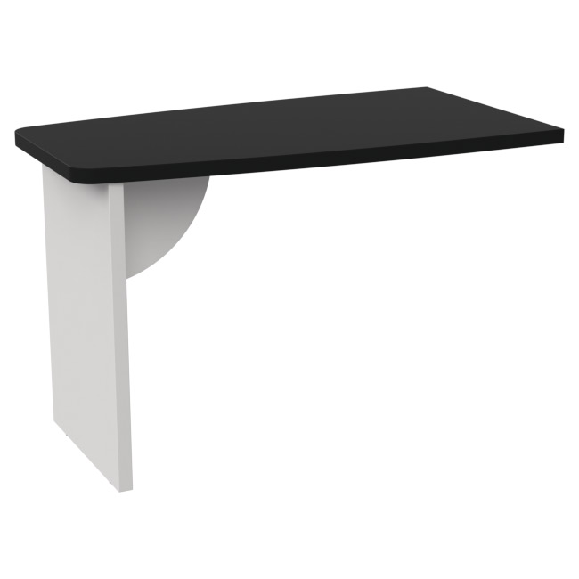 Брифинг-приставка Б-11 цвет Белый+Черный 110/60 см