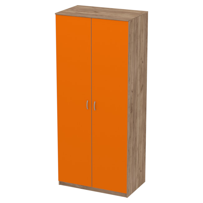 Шкаф для одежды ШО-63 цвет Дуб крафт+Оранж 102/63/235 см