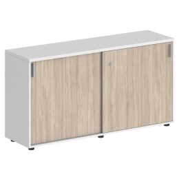 Шкаф купе 1438х400х750 низкий SG.702.WH.OL Белый+Дуб светлый