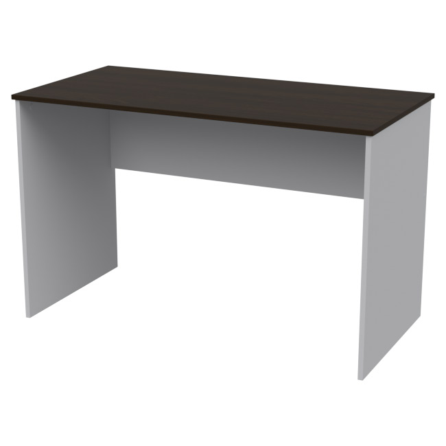 Офисный стол СТ-3 цвет Серый+Венге 120/60/75,4 см