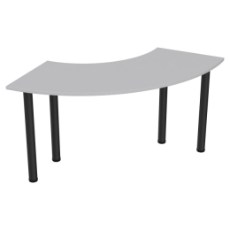Стол на металлокаркасе СХЭ-112 цвет Светло-Серый опора черная 112/60/74 см