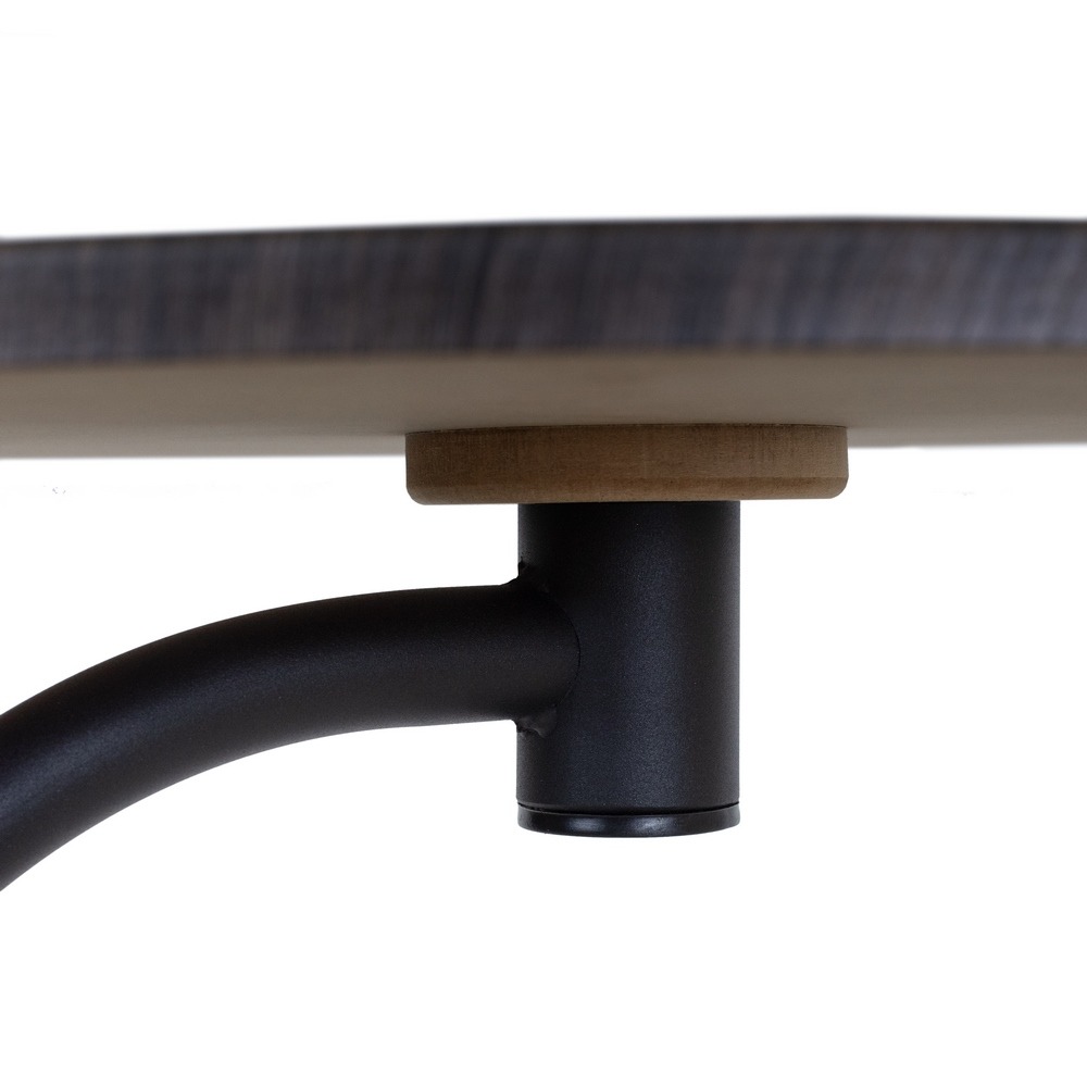 Стол журнальный Дуэт 14 дуб маррон/черный