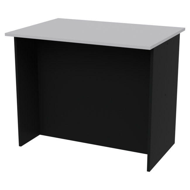 Переговорный стол СТСЦ-7 цвет Черный+Серый 85/60/70