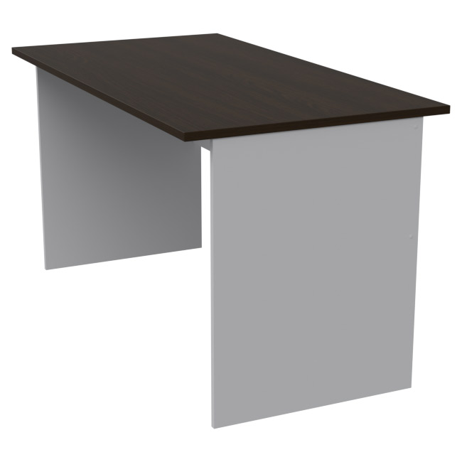 Офисный стол СТ-48 цвет Серый+Венге 140/73/76 см