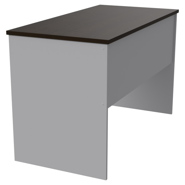 Офисный стол СТ-47 цвет Серый+Венге 120/60/76 см