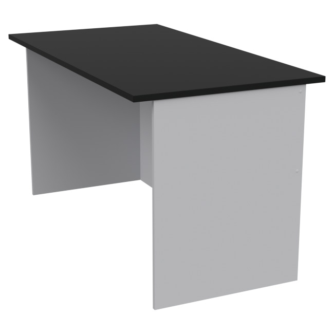 Офисный стол СТЦ-48 цвет Серый+Черный 140/73/76 см