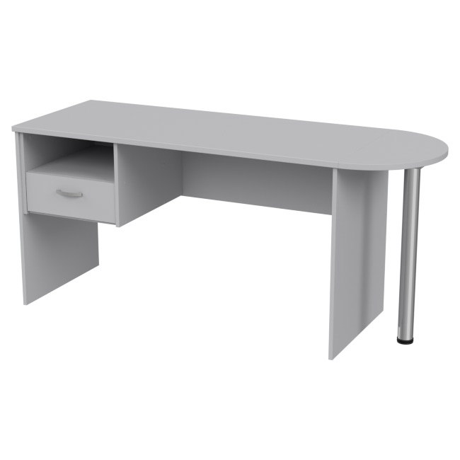 Стол с приставкой КП-1 цвет Светло-серый