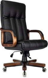 Кресло руководителя Бюрократ T-9932WALNUT/ECO-B