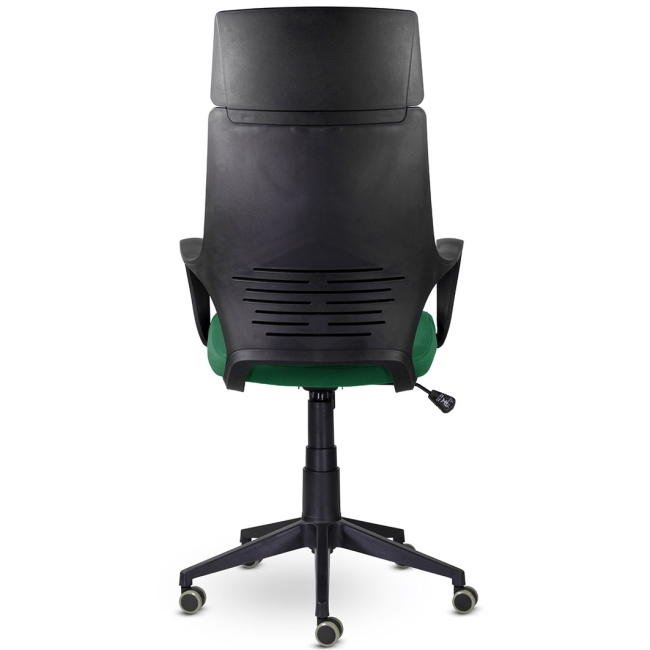 Кресло офисное IQ black plastic+зеленый
