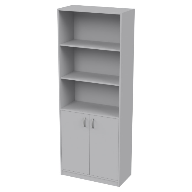 Офисный шкаф ШБ-3 цвет Серый 77/37/200 см