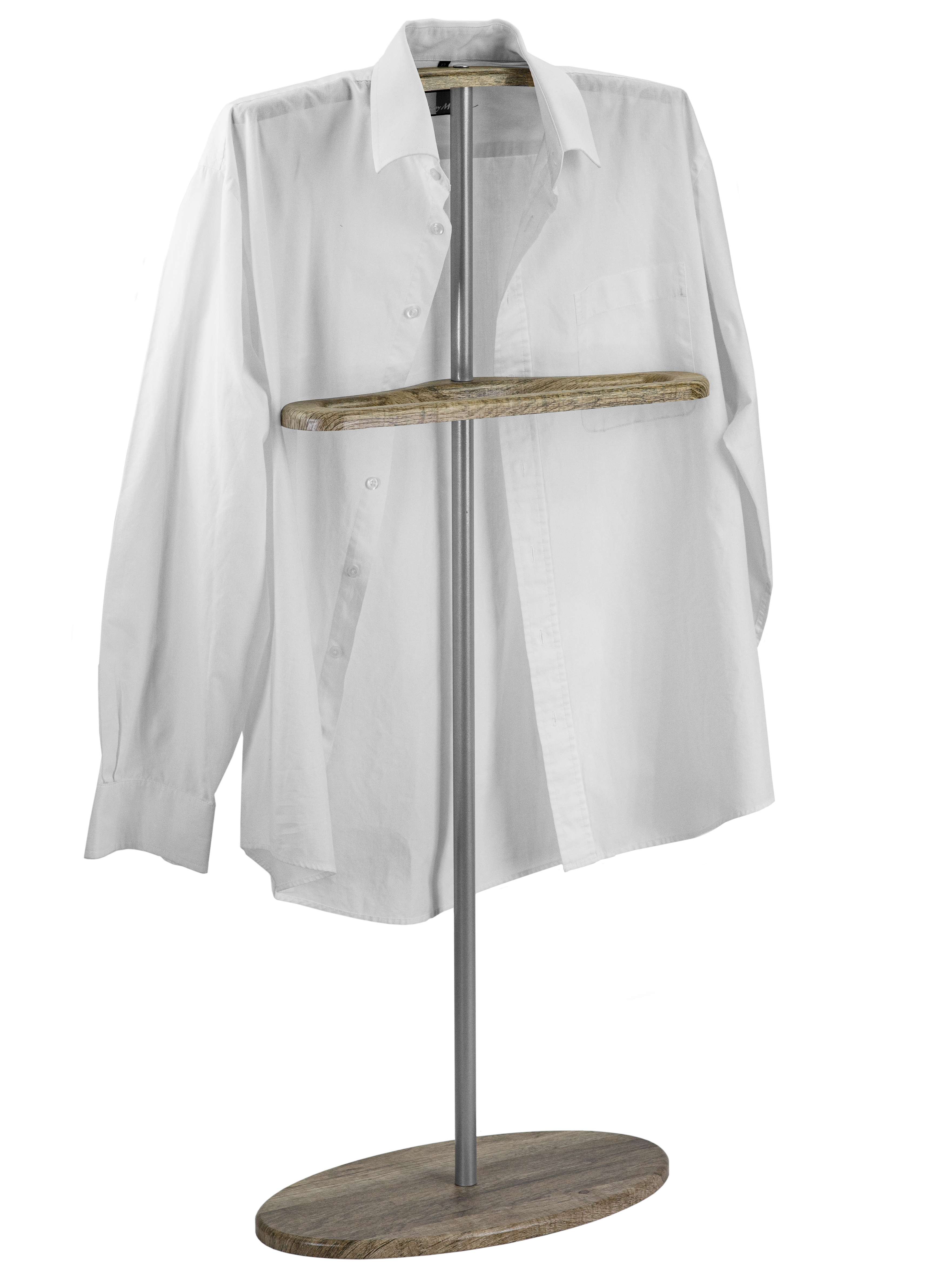 Вешалка костюмная Дэви 3 металлик/дуб крымский состаренный